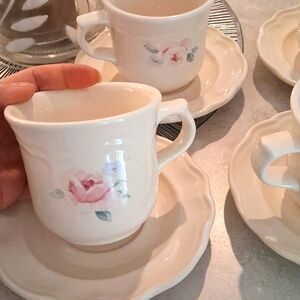 Pfaltzgraff Secret Rose Coffee Set